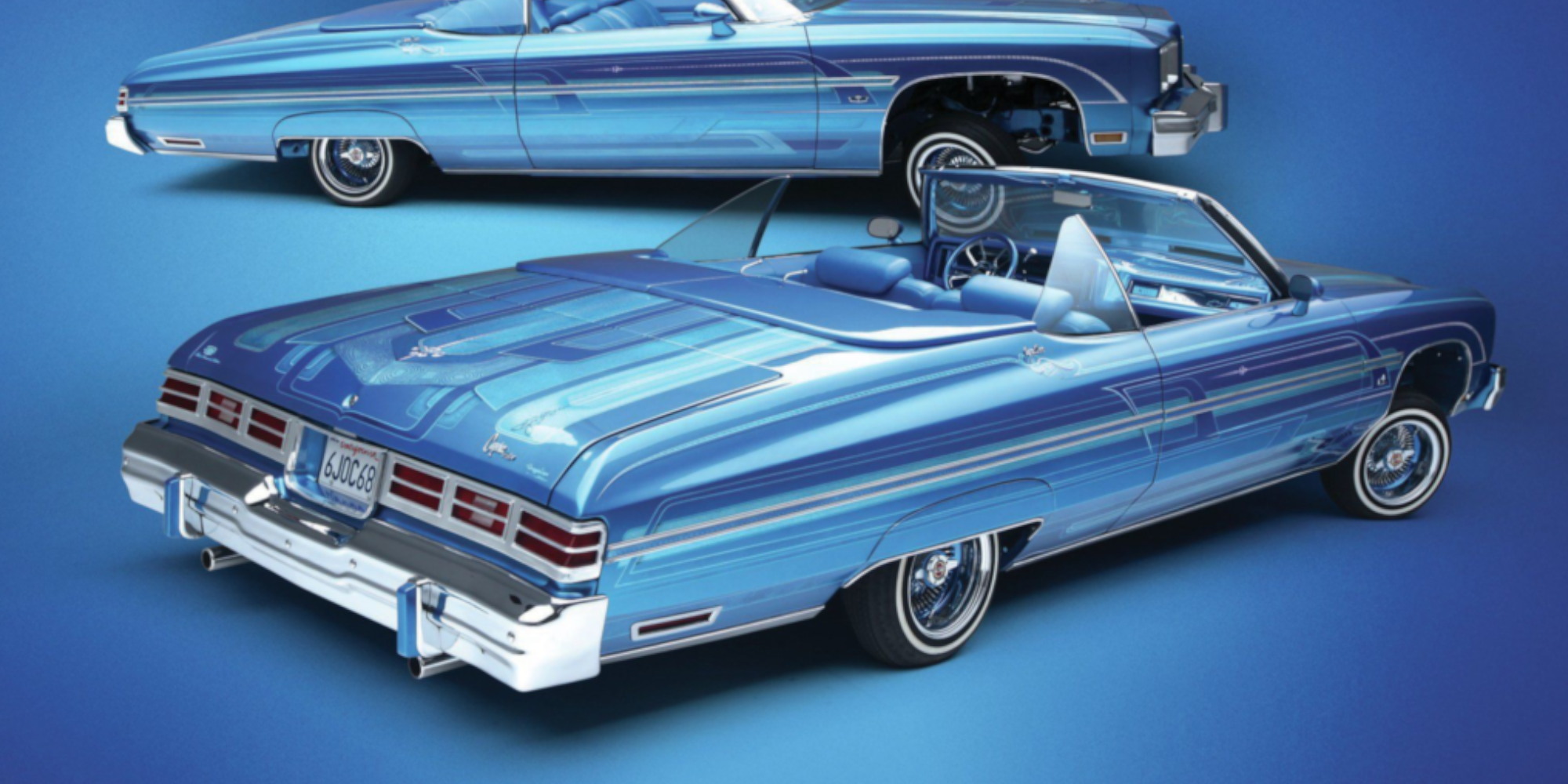 blue Cadillac